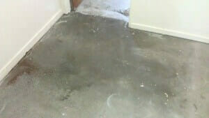 Concrete floor with rising damp problem - use Permacon!