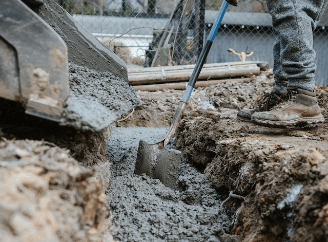 pouring concrete foundation